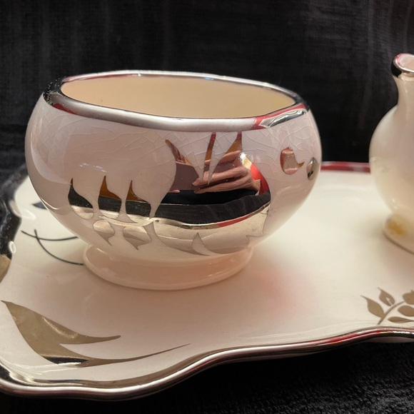 Sandland Ware Cream, Sugar and Tray - Picture 2 of 7